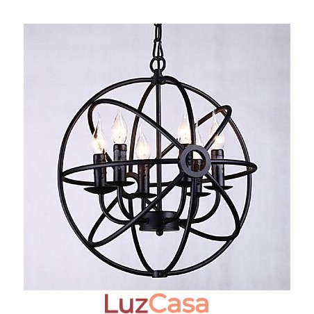 Mini Estilo Lustre Pingente Luz Moderna Contemporânea Tradicional Clássico Rústico Lodge Retro Lanterna Country Globe
