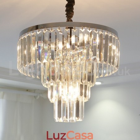 Elegante barato moderno 4 níveis redondo cristal pingente luz Elegante barato moderno 4 níveis redondo cristal pingente luz
