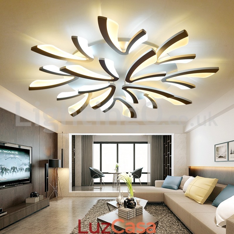 Mais novo 12 luzes elegantes modernas luzes de teto embutidas