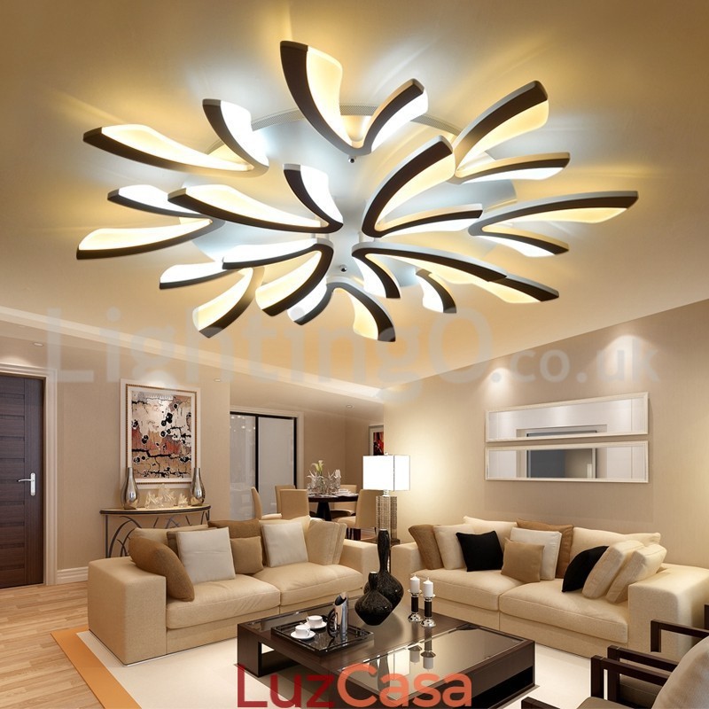 Mais novo 12 luzes elegantes modernas luzes de teto embutidas