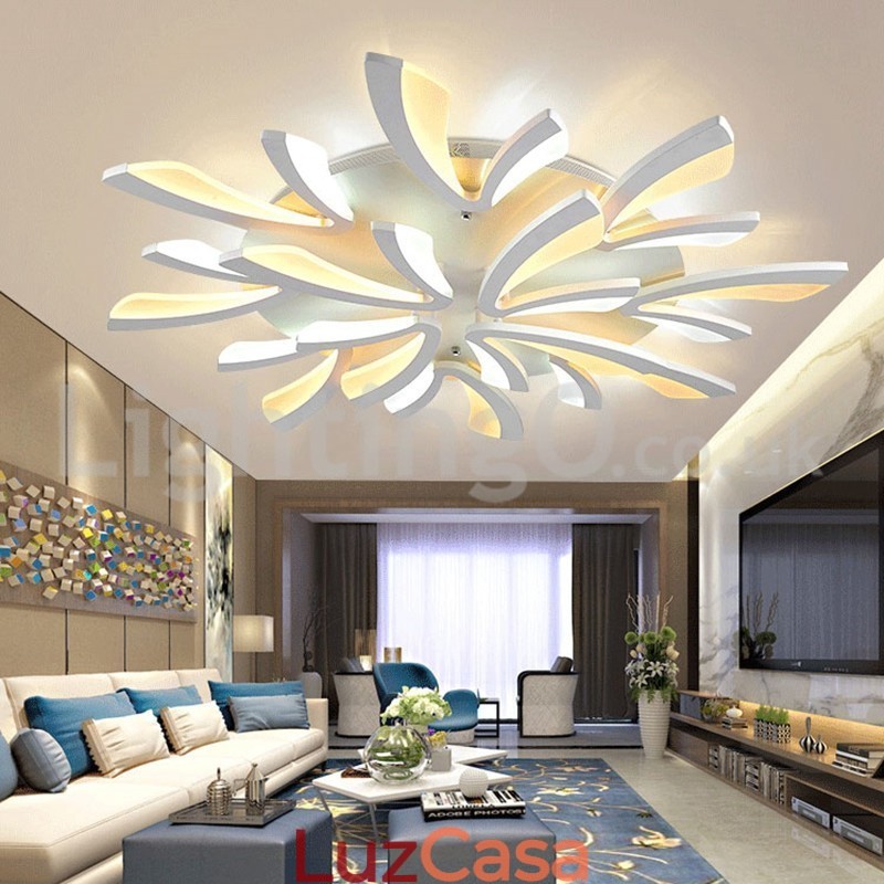 Mais novo 12 luzes elegantes modernas luzes de teto embutidas