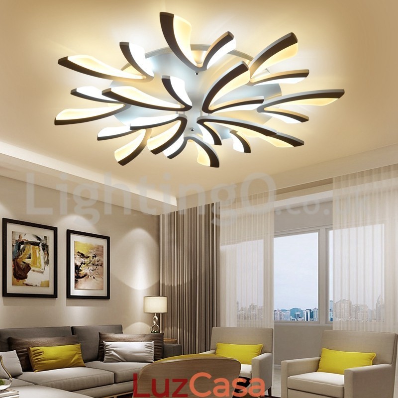 Mais novo 12 luzes elegantes modernas luzes de teto embutidas
