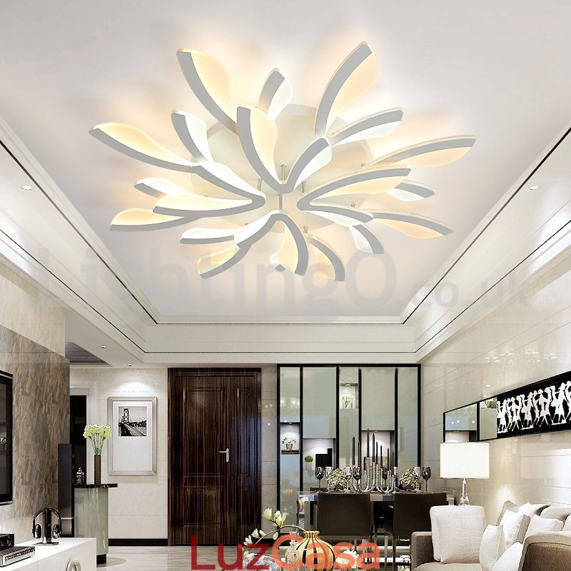Mais novo 12 luzes elegantes modernas luzes de teto embutidas