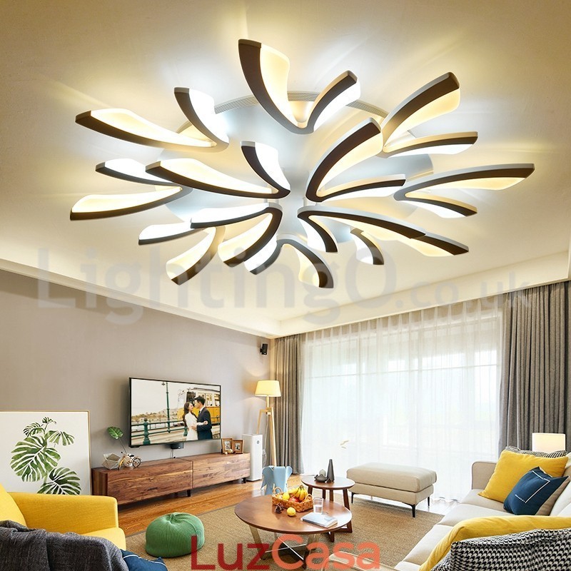 Mais novo 12 luzes elegantes modernas luzes de teto embutidas