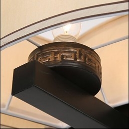 Lustre de estilo chinês Ferro Cobre Imitação Lâmpadas de Ar