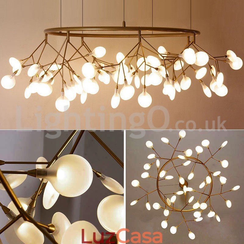 Lustre de luxo pós-moderno redondo Fireflies