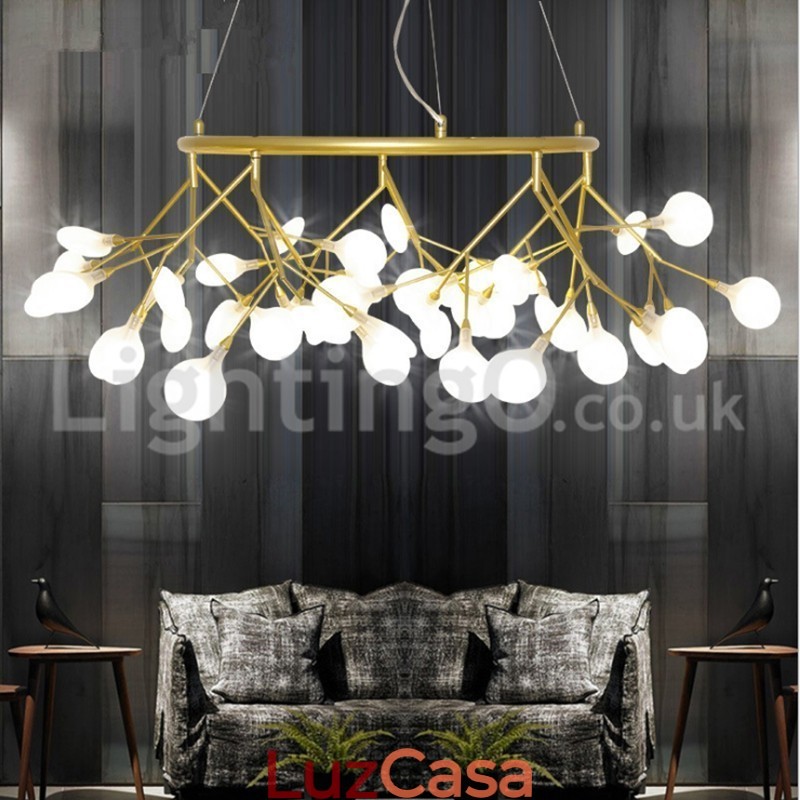 Lustre de luxo pós-moderno redondo Fireflies