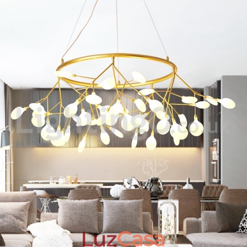 Lustre de luxo pós-moderno redondo Fireflies
