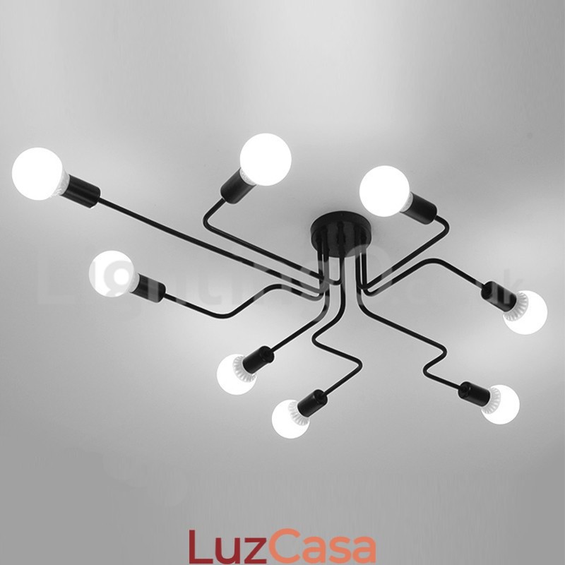 Luzes de teto embutidas no campo
