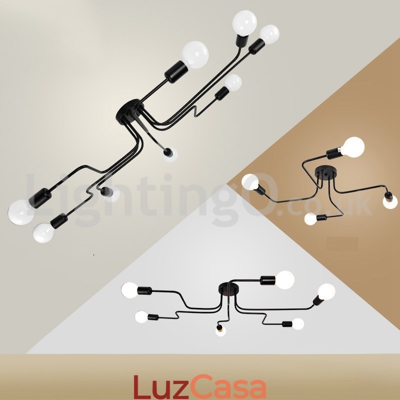 Luzes de teto embutidas no campo