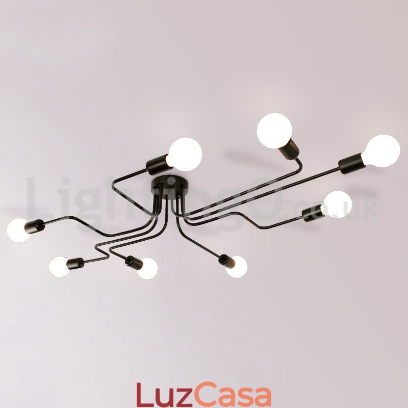 Luzes de teto embutidas no campo