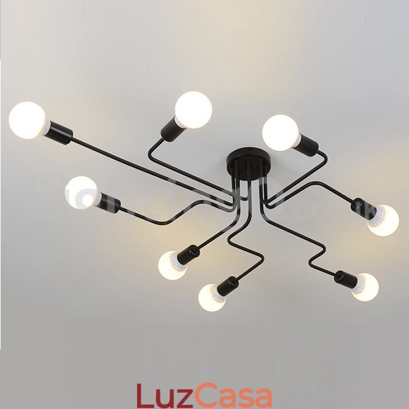 Luzes de teto embutidas no campo
