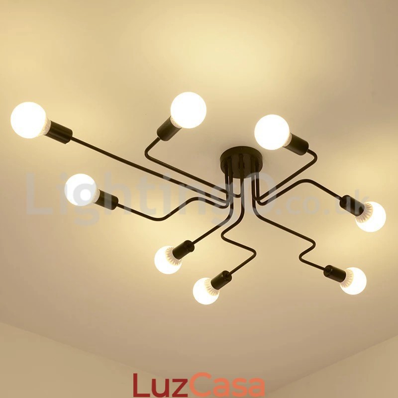 Luzes de teto embutidas no campo