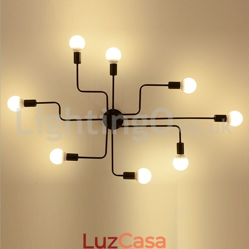 Luzes de teto embutidas no campo