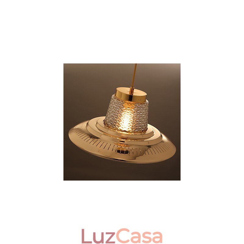 Lustre Mini Estilo Moderno Contemporâneo Metal Pendente Luz