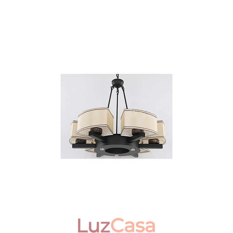 Lustre de estilo chinês Ferro Cobre Imitação Lâmpadas de Ar