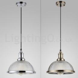 Loja de luminárias pendentes de cabeça única de aço inoxidável industrial