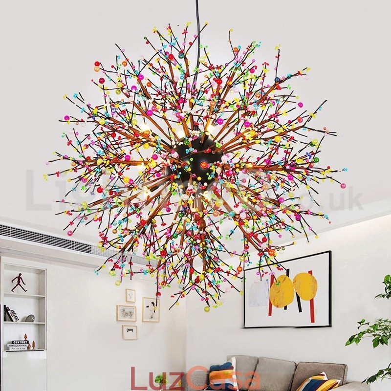 Lustre nórdico Dandelion Color Chandelier