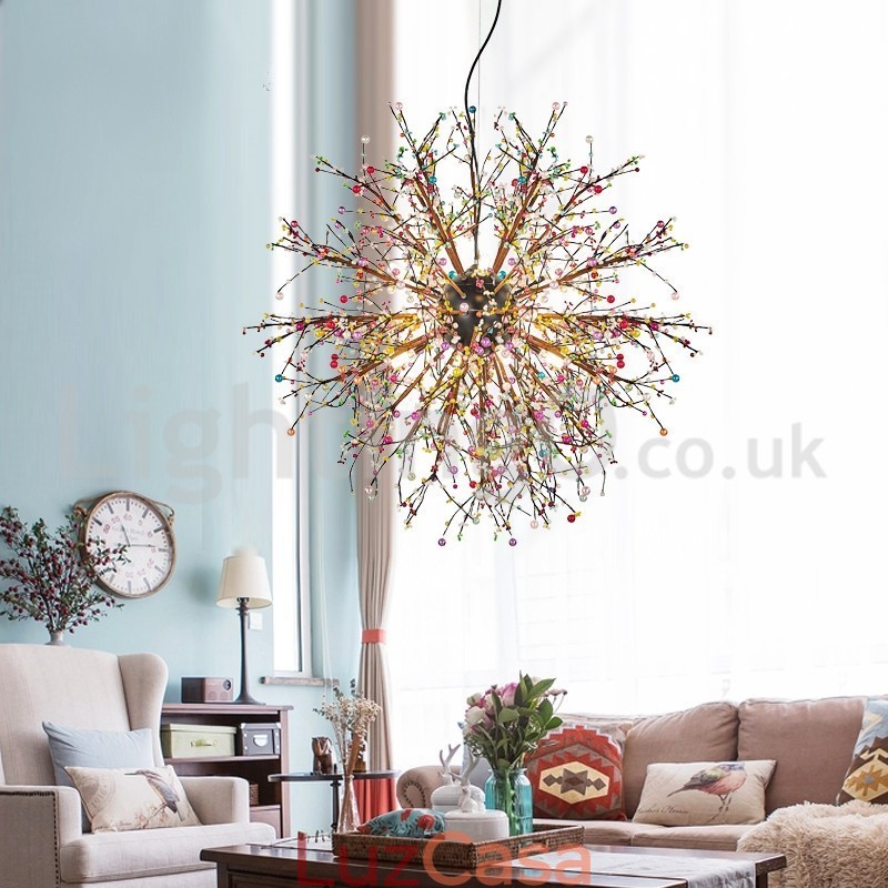 Lustre nórdico Dandelion Color Chandelier
