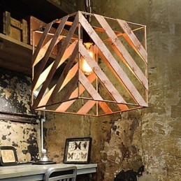 Lâmpada de ferro retrô Lustre moderno minimalista estilo industrial
