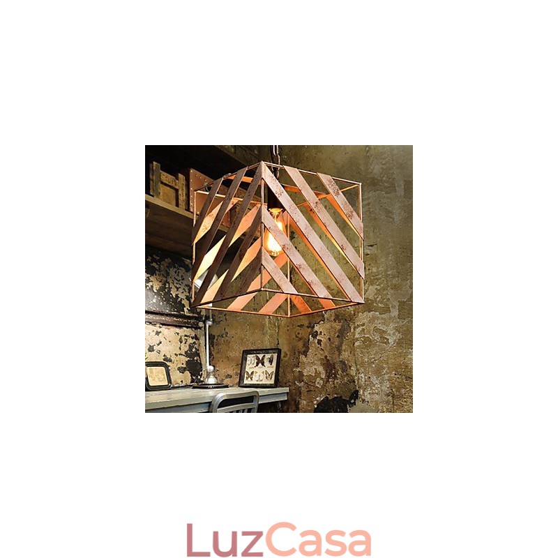 Lâmpada de ferro retrô Lustre moderno minimalista estilo industrial