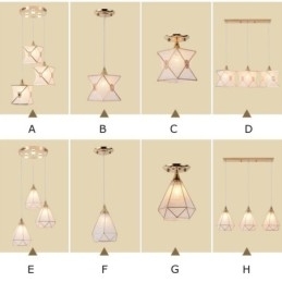 Preço baixo Moderno 1 Luz 3 Luzes Pendente Luz