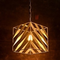 Lâmpada de ferro retrô Lustre moderno minimalista estilo industrial