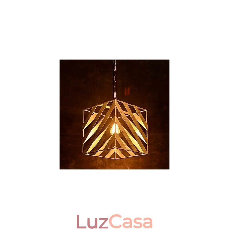 Lâmpada de ferro retrô Lustre moderno minimalista estilo industrial