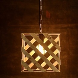 Lâmpada de ferro retrô Lustre moderno minimalista estilo industrial