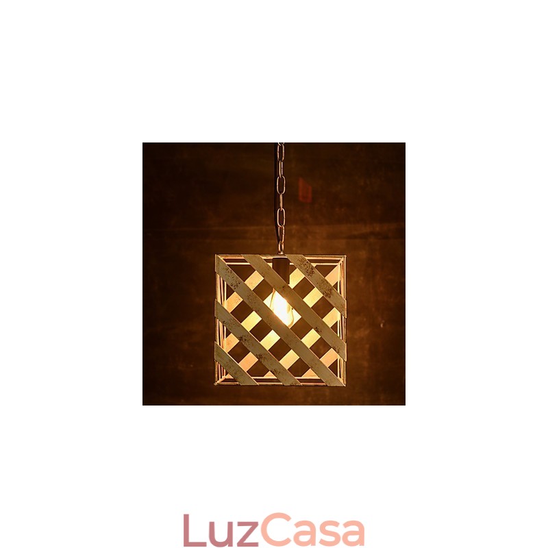 Lâmpada de ferro retrô Lustre moderno minimalista estilo industrial