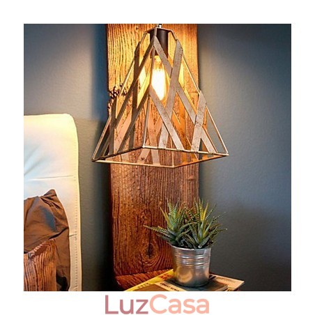Lâmpada de ferro retrô Lustre moderno minimalista estilo industrial