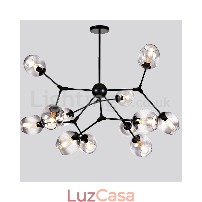 Lustre nórdico pós-moderno molecular mágico feijão café