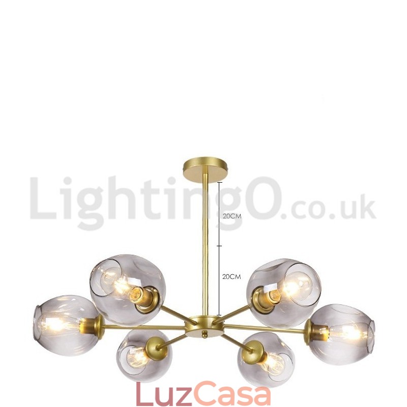 Lustre molecular pós-moderno nórdico Lustre Magic Bean Café
