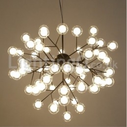 Lustre de vidro com bolhas moleculares pós-modernas nórdicas
