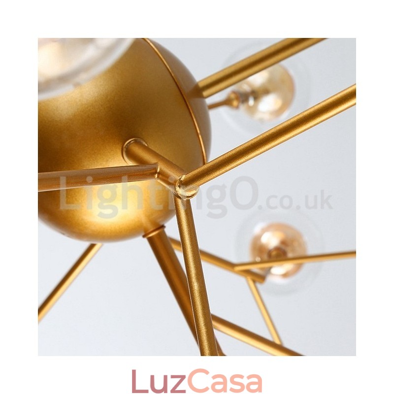 Lustre de vidro com bolhas moleculares pós-modernas nórdicas
