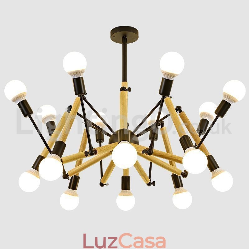 Loja de roupas de lustre de aranha pós-moderna
