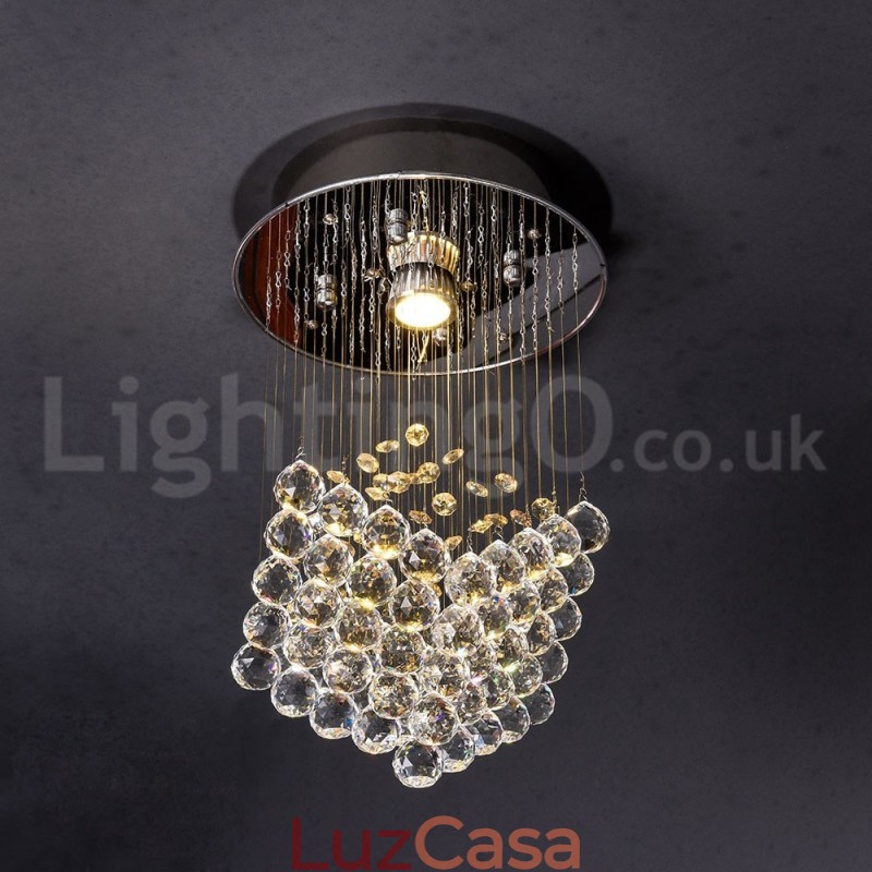 1 Luz Moderna K9 Cristal Teto Pendente Luz Interior Lustre Iluminação Lâmpadas Luminárias