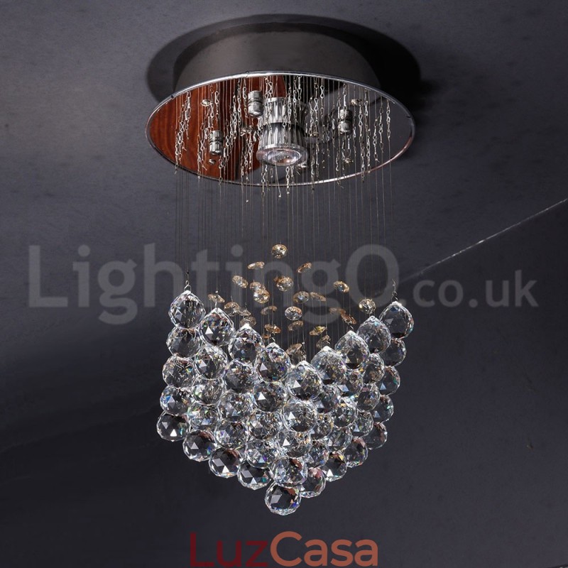 1 Luz Moderna K9 Cristal Teto Pendente Luz Interior Lustre Iluminação Lâmpadas Luminárias