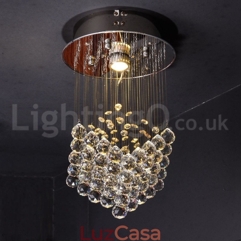1 Luz Moderna K9 Cristal Teto Pendente Luz Interior Lustre Iluminação Lâmpadas Luminárias