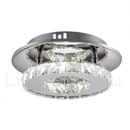 Luzes de teto embutidas de cristal redondas modernas reguláveis com controle remoto