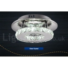 Luzes de teto embutidas de cristal redondas modernas reguláveis com controle remoto