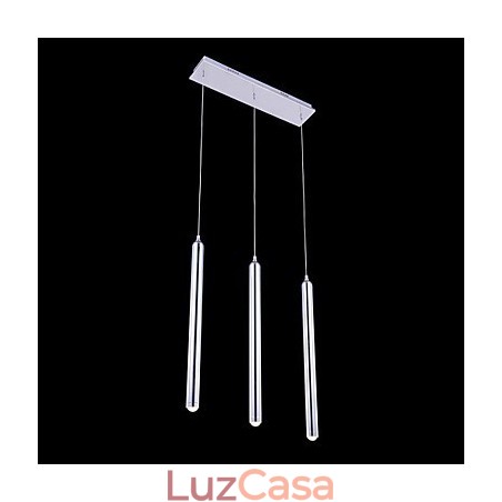 Lustre moderno contemporâneo de metal com 3 luzes pendentes Lustre moderno contemporâneo de metal com 3 luzes pendentes
