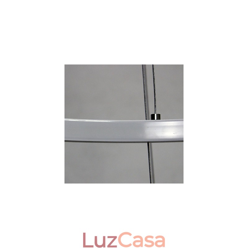 Luminária pendente regulável de 63 W e 100 cm de diâmetro com design moderno em anel