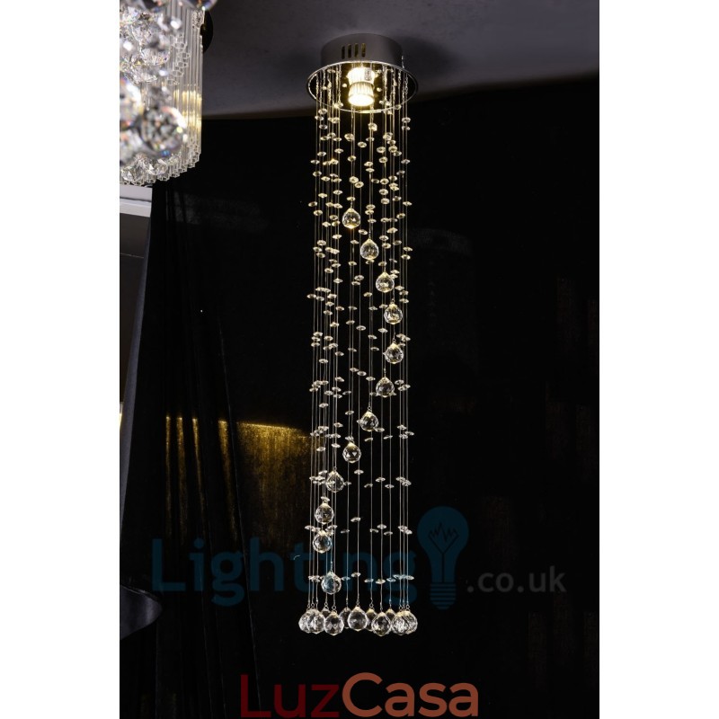 1 Luz Barato Moderno K9 Cristal Redondo Montagem Embutida Luz de Teto