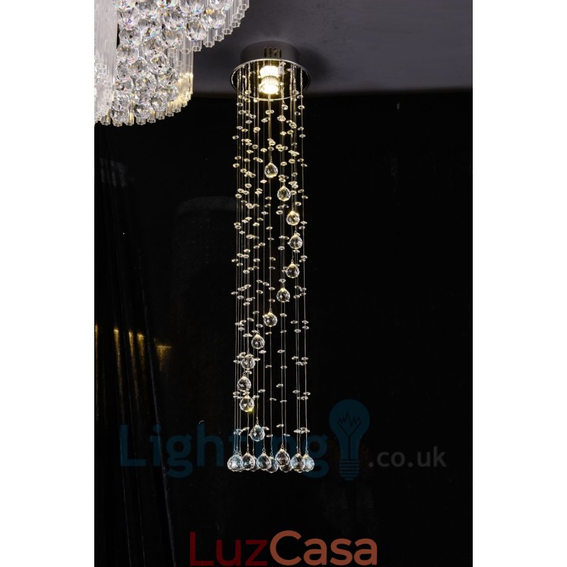 1 Luz Barato Moderno K9 Cristal Redondo Montagem Embutida Luz de Teto