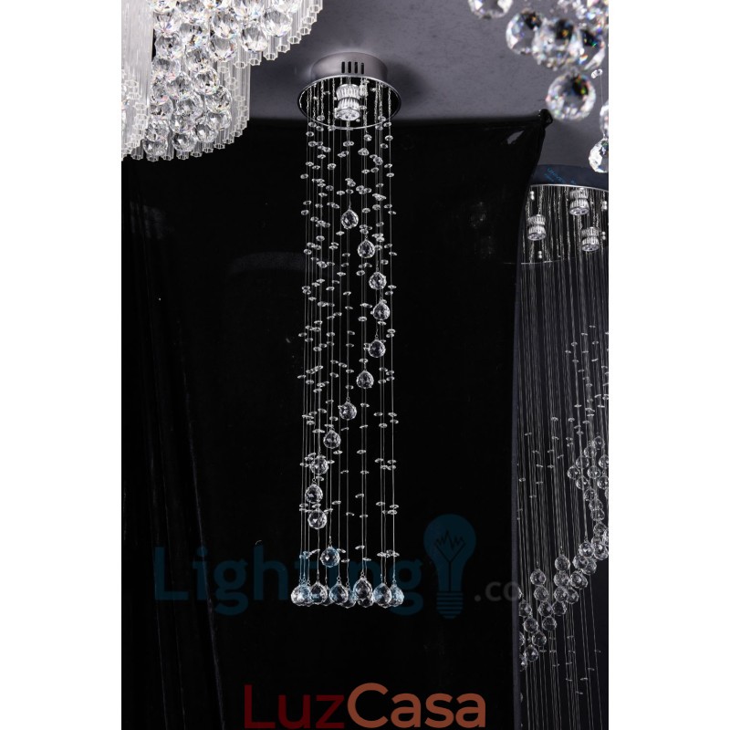 1 Luz Barato Moderno K9 Cristal Redondo Montagem Embutida Luz de Teto