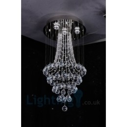 4 Luzes Modernas K9 Cristal Redonda Montagem Embutida Luz de Teto