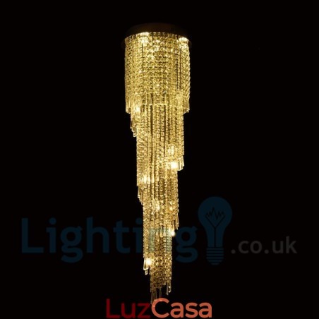 4 x GU10 + 8 x G4 150CM Long Crystal Drop Light Modern K9 Cristal Redondo Montagem Embutida Luz de Teto 4 x GU10 + 8 x G4 150CM Long Crystal Drop Light Modern K9 Cristal Redondo Montagem Embutida Luz de Teto