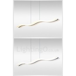 Luminária pendente linear regulável com controle remoto e design moderno