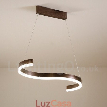 Luminária pendente linear regulável com controle remoto e design moderno Luminária pendente linear regulável com controle remoto e design moderno